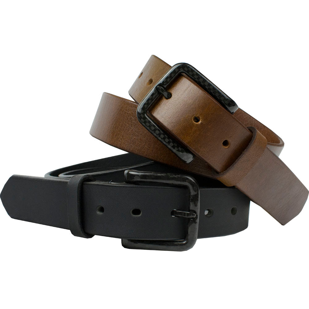 CF 2.0 Black Leather Belt, Professional/Pilot Belt